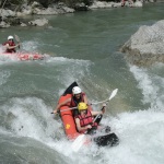 kayak dans les gorges de la mescla dans la vallée du var