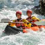 Bon coup de pagaies en airkayak gonflable dans le canyon du Verdon